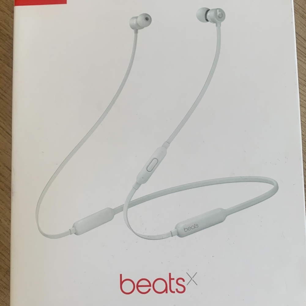 NWT BEATSX EARPHONES SATIN SILVER